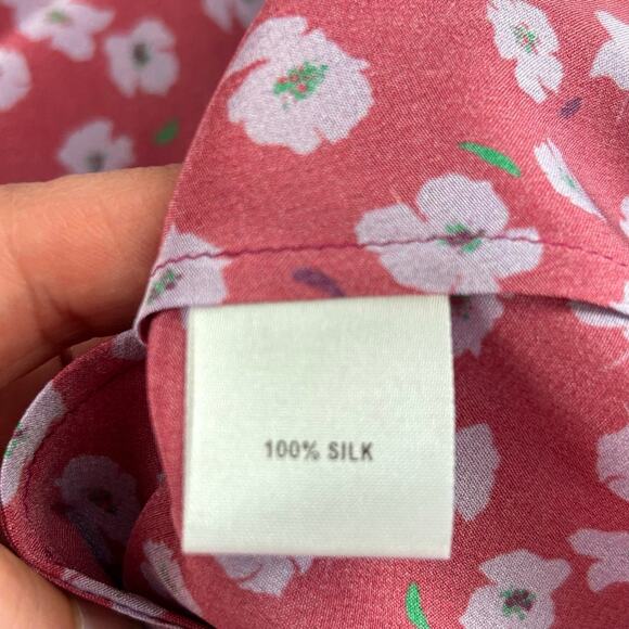 NWT Tucker NYC "Madeline 2.0" Ditsy Floral 100% Silk Short Sleeve Dress Sz M - Picture 8 of 9